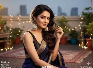 Pendientes Jhumka oxidados de dos tonos pesados para mujer, joyería de boda tradicional india para festivales, ropa de fiesta étnica elegante - Product Image 4