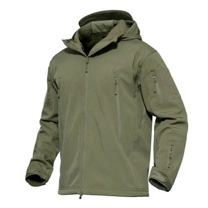 Veste softshell personnalisée Design personnalisé Vêtements de travail d'hiver pour hommes coupe-vent imperméable doublé polaire Zipup - Product Image 5