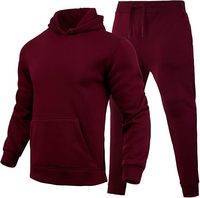 Conjunto Deportivo de Dos Piezas para Hombre, Invierno 2025, con Capucha, Forro Polar Sólido, Transpirable, de Secado Rápido, Resistente al Viento, para Gimnasio, Fitness, Entrenamiento y Jogging, Personalizable