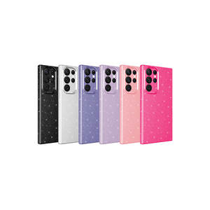 Étui de téléphone Netzy Luxury Silver Glitter pour Samsung pour Galaxy S22 Ultra, matériau PC, modèle 14 Plus et 13 Pro, protection de l'appareil photo - Product Image 3