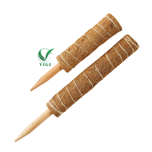 Poste de planta de fibra de coco comprimido de Vietnam utilizado para apoyar el crecimiento y la decoración Natural del Hogar - Product Image 1