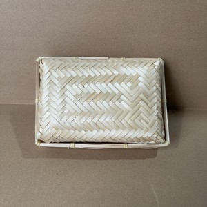 Bandeja de almacenamiento en seco de bambú artesanal tradicional con tapa multifunción para uso en tienda Producto artesanal de Bambú - Product Image 4