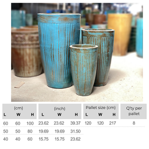 Jardinière en céramique émaillée vintage classique, style américain, faite à la main, durable, écologique, pot de fleurs pour la maison, intérieur, extérieur, jardin - Product Image 2