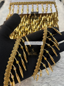 Adornos de Encaje con Cuentas de Perlas de Lujo, Adornos de Lentejuelas Brillantes para Vestidos de Novia y Decoración del Hogar - Product Image 5