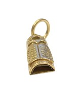 Articles religieux pour la maison, pendentif Mezuzah / Couverture de Mezuzah en bois d'olivier / Bijoux juifs à la mode en argent, pendentif Mezuzah plaqué or