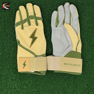 Custom Youth and Adult <b>Softball</b> Baseball Batting Gloves With Sheep Skin Palm - Product Image 3