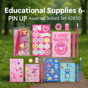 Material Escolar Globo, Set Escolar Surtido de 6 Piezas, Incluye Bolígrafo, Lápiz, Borrador, Bloc de Notas, Modelo 0950286 - Product Image 3