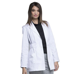 Blusa Blanca de Punto de Manga Larga para Mujer, Bata Médica para Trabajadoras de Laboratorio - Product Image 3