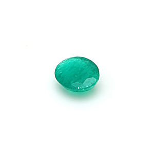 Colombian พลอยสีเขียวมรกตสำหรับตกแต่งในห้องทดลองขนาด12x14.7มม. ทรงรีตัดเป็นรูปวงรี7.20cts การดูแลที่ได้รับการรับรองจากบุคคลที่สามสำหรับนักออกแบบเครื่องประดับ - Product Image 2