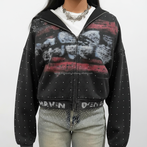 เสื้อฮู้ดผู้ชายสไตล์อินเทรนด์ เหมาะสำหรับสวมใส่ทุกวัน แฟชั่นสตรีทสไตล์ ชุดลำลอง ผ้าฝ้ายผสม - Product Image 1