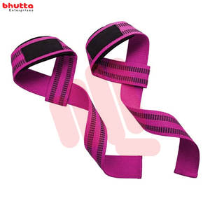 Muñequeras Premium personalizadas, correas de elevación con bolsa de transporte, muñequera profesional de algodón, levantamiento de pesas, venta al por mayor - Product Image 2