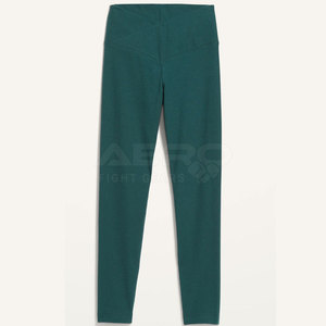 Wholesale Fashion Style High-Waist <b>Women's</b> Yoga <b>Legging</b> Breathable Knitted Fabric Woven in Pakistan - Product Image 1