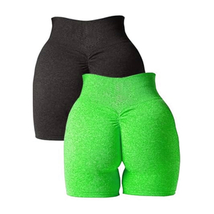 Pantalones cortos de Yoga estampados de cintura alta para mujer, Unisex, 2025, cintura media de la mejor calidad con bolsillos, pantalones cortos atléticos para mujer - Product Image 4