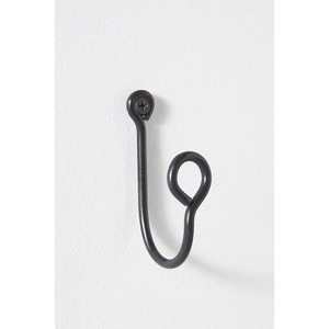 Iron wall <b>hook</b> for <b>towels</b> coats or utensils decorative farmhouse <b>hook</b> for hallway kitchen or rustic bathroom use - Product Image 2