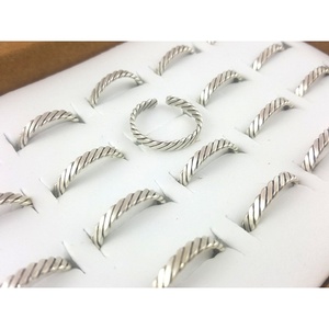 Fashionable Silver Plated Twisted Design <b>Ring</b> for Resale Appeal - Product Image 1