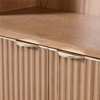 Bibliothèque moderne en bois massif de la collection Ridgewood Harmony pour une utilisation en entrepôt de bureau à domicile-Meubles de rangement durables