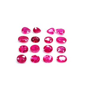 Pierre précieuse naturelle de qualité AAA, rubis du Mozambique de 19,06 carats, non traité et calibré, forme poire, grenat rouge, hauteur 8 mm - Product Image 1