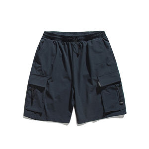 Short cargo d'été pour hommes fabriqué sur mesure 100% coton taille moyenne élastique respirant décontracté coupe ample Short de sport de plein air OEM - Product Image 1