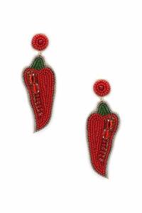 Clásico Unisex Sombrero Chili Pepper Huggie Pendientes con perla Diamante para bodas Aniversario Fiestas Número Forma/Patrón - Product Image 2