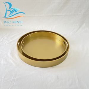 Plateaux ronds laqués fabriqués au Vietnam - Product Image 5