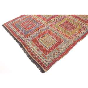 Tapis vintage 5,1 x 8,9 pieds, grand tapis turc, tapis marocain rouge - Product Image 3