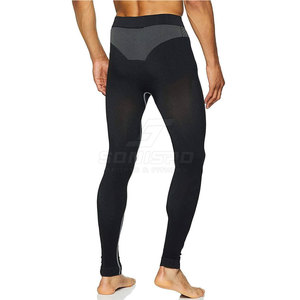 Leggings de Compresión Largos para Hombre SONISPO, Color Sólido, Cintura Elástica, Pantalones Deportivos de Spandex y Nailon - Product Image 4
