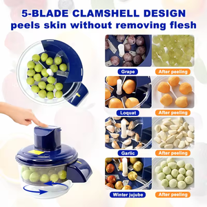 Hộ gia đình tự động điện thương mại trái cây và rau Máy lột PP nhựa bền vững thiết kế cho nho tỏi lột - Product Image 5