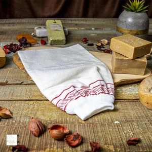 Gants de bain en viscose pour l'élimination des peaux mortes Gant extensible confortable pour une utilisation quotidienne au spa Épurateurs de corps de style hammam - Product Image 6