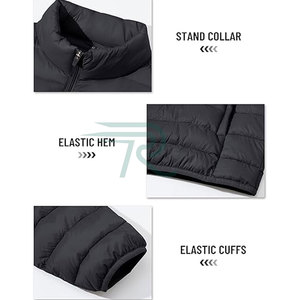 Chaqueta acolchada de alta calidad Razorts, chaqueta aislante en color negro, chaqueta acolchada para hombres y mujeres - Product Image 5
