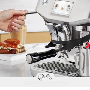 Machine à expresso compacte avec moulin à café et mousseur à lait – Machine à expresso domestique, en acier inoxydable brossé - Product Image 5