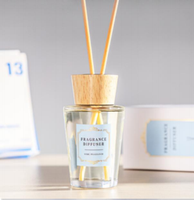 Diffuseur de parfum de luxe 100 ml avec boîte cadeau à imprimé floral élégant pour hôtel, chambre et toilettes