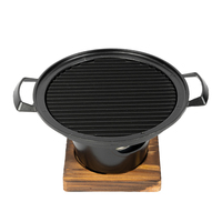 Poêle de barbecue Smartpan en aluminium gris, durable, facile à nettoyer, compatible avec les cuisinières à gaz, pour frire, cuire et griller, en promotion