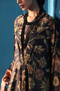 Robe Anarkali traditionnelle en mousseline brodée, embellissement élégant, Lehenga Choli, robe maxi à manches longues pour femmes, tenue de soirée - Product Image 5