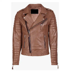 Chaquetas de Cuero Tipo Bomber de Alta Calidad, Nueva Moda, Venta Directa de Fábrica, Precio Económico, Chaqueta de Alta Calidad para Hombre - Product Image 3