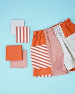 women's Denim Pants High Street Summer Straight <b>Shorts</b> Distressed Colored Personalized Embroidered Patchwork Design OEM/ODM - Product Image 5