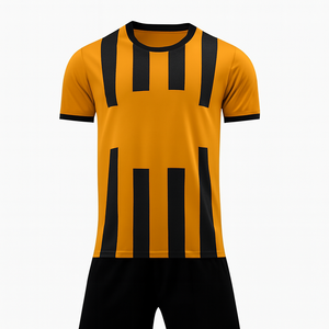 Nueva Camiseta de Fútbol Personalizada, Uniforme de Poliéster de Media Manga, Secado Rápido, Diseño Ligero de Dos Tonos, Logotipo Personalizable - Product Image 1