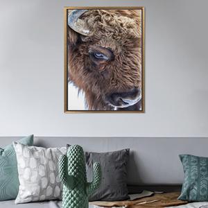 Elegante Decoración de Pared Estilo Rústico: Lienzo Impreso con Encanto Rústico, Marco Dorado - Product Image 1