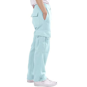 กางเกงขายาวสำหรับผู้ชายกางเกงวอร์มล้างโลโก้ได้ตามต้องการกางเกงหรูหราดีไซน์โอเวอร์ไซส์สำหรับคาร์โก้ - Product Image 3