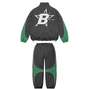 Ensemble coupe-vent pour hommes nouvelle conception personnalisée de survêtements coupe-vent logo personnalisé grande taille nouvelle mode 2025 Street Wear - Product Image 3