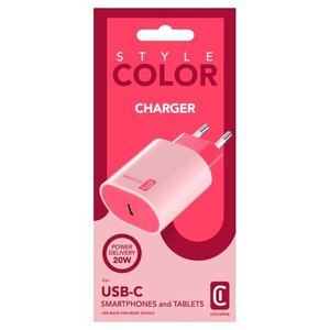 STYLECOLOR Chargeur USB Type-C 20W Power Delivery Rosa Chargeur & Adaptateur ACHUSBCSMARTPD20WP - Product Image 2