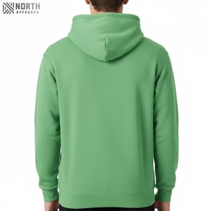 Otoño Invierno alta calidad 100% algodón cuello redondo sudadera hombres pulóver estilo con capucha logotipo personalizado impresión bordado tejido - Product Image 5