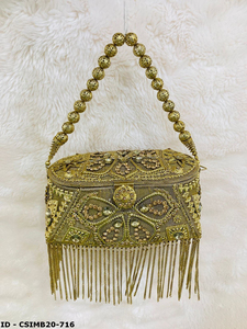 Handcrafted Luxury Evening Clutch for Stylish Women Designer <b>Crystal</b> Stone & Metal Accessory for Prestigious Gatherings - Product Image 2