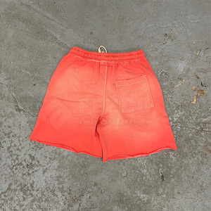 Shorts décontractés pour hommes en coton délavé, fabriqués sur mesure avec votre propre logo, respirants, séchage rapide, taille élastique - Product Image 2