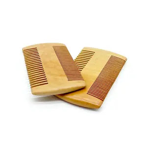 Indian Handmade Wooden Comb For Men Beard Care Growing Natural Eco Friendly Wooden Comb Multipurpose For Parlours Home Use