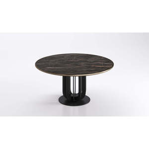 Soho Keramik Premium Modern Round <b>Dining</b> <b>Table</b> <b>Set</b> Assembled Marble Restaurant Furniture for Hotels - Product Image 2