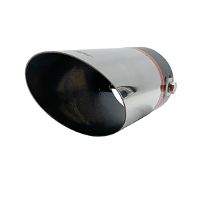 Terminale rotondo diametro 63mm inclinato in acciaio inox - Product Image 3