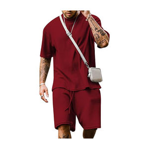 Ensembles d'été pour hommes 100% coton personnalisés respirants de haute qualité Premium 250 GSM BILAZZO SPORT Style urbain - Product Image 2