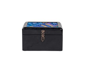 Boîte à bijoux en bois de luxe imprimée et personnalisée, design artistique contemporain pour produits de rangement artisanaux haut de gamme, prix de gros - Product Image 5