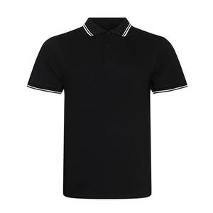 Polo de manga corta con solapa de color sólido para hombre, Polo bordado con logotipo superior - Product Image 4