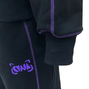 Ensemble de survêtement décontracté en coton pour homme avec logo personnalisé, couture contrastée, col rond, ensemble de survêtement de sport, jogging, impression, survêtement - Product Image 6